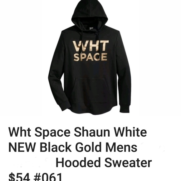 WHT SPACE SHAUN WHITE STRIPED BLUE MEDIUM CREWNECK SWEATSHIRT SWEATER MENS NWT